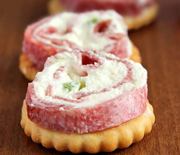Salami & Cream Cheese Rollups