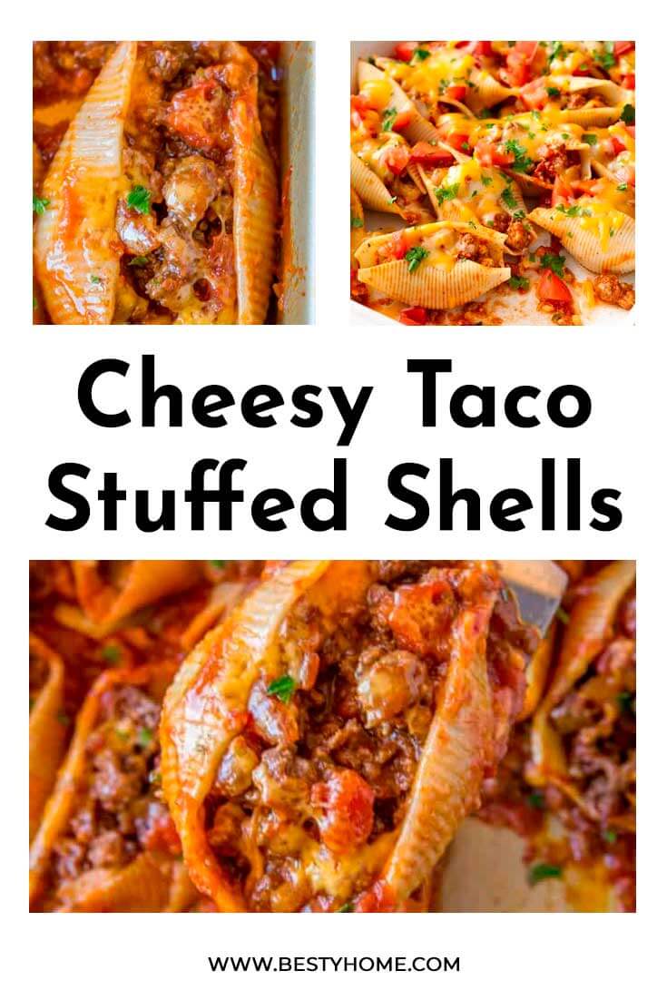 Cheesy Taco Stuffed Shells - Cheesy Taco Stuffed Shells