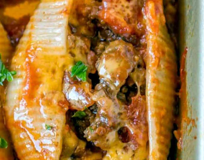 Cheesy Taco Stuffed Shells