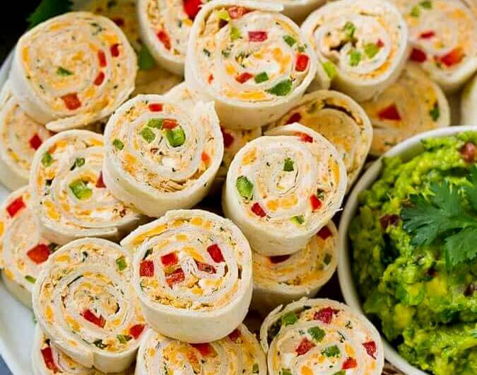 Chicken Taco Pinwheels