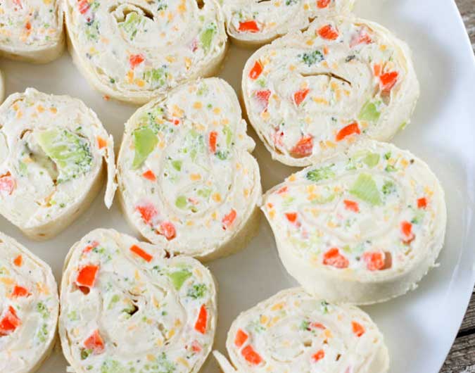 Roast Beef Roll Ups with Herb and Garlic Cream Cheese