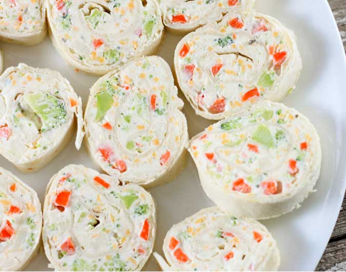 Veggie Tortilla Roll Ups