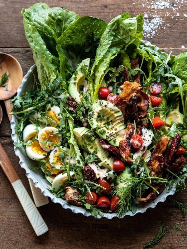 Sun-Dried Tomato Chicken and Avocado Cobb Salad