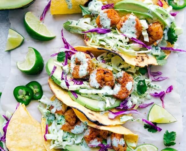 Avocado Shrimp Tacos