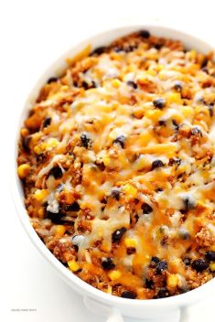 BBQ Chicken Quinoa Casserole - 30 Incredibly Addictive BBQ Chicken Dishes