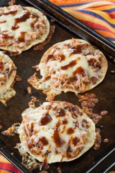 BBQ Chicken Tostadas - 30 Incredibly Addictive BBQ Chicken Dishes