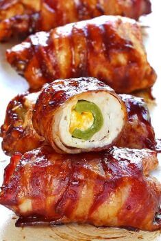 Bacon BBQ Chicken Bombs - 30 Incredibly Addictive BBQ Chicken Dishes