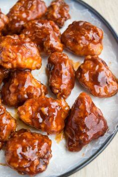 Baked Honey BBQ Chicken Bites - 30 Incredibly Addictive BBQ Chicken Dishes