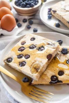 Blueberry Banana Sheet Pan Pancakes - 30 Easy Yet Delicious Sheet Cakes
