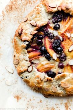 Blueberry Peach Frangipane Galette - 30 “Crave-Worthy” Fruit Galettes
