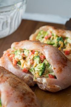 Broccoli Cheese Stuffed Chicken Breast - 30 Incredibly Good Recipes For Chicken Breasts