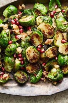 Brussels Sprouts With Walnuts and Pomegranate - Here Are What To Make with Pomegranate!