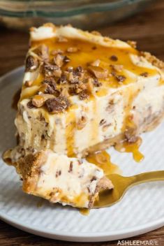 Caramel Toffee Ice Cream Pie - 30 "Beyond-Delicious" Cream Pies You Should Try