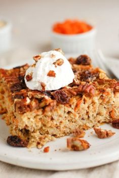 Carrot Cake Baked Oatmeal - 30 “Must-Save” Recipes For Baked Oatmeal