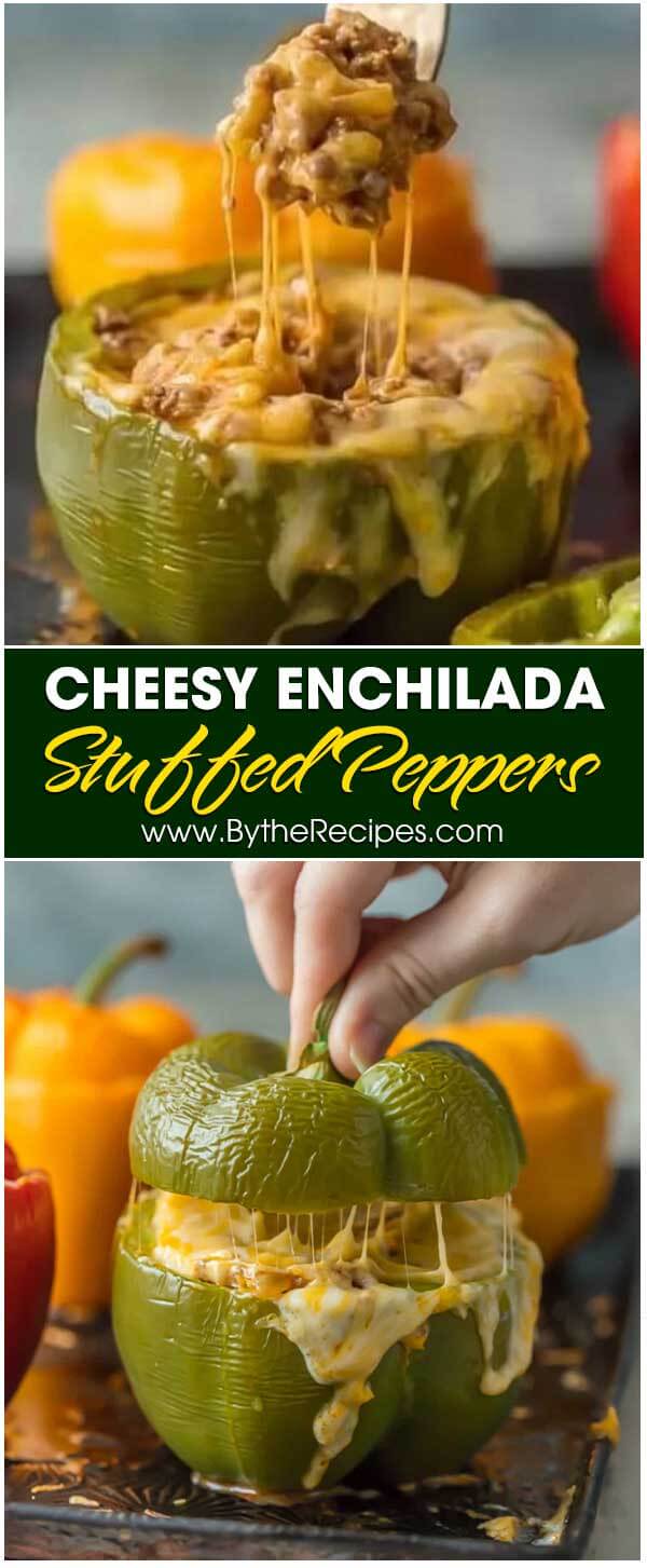 Cheesy Enchilada Stuffed Peppers