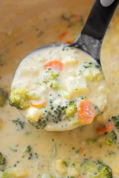 Cheesy Vegetable Chowder - 30 Cheese Soups To Get You Hooked