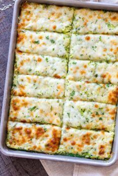 Cheesy Zucchini Breadsticks - Here Are 30 Best Dishes Made with Zucchini