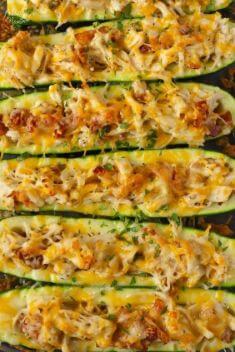 Chicken Bacon Ranch Zucchini Boats - Here Are 30 Best Dishes Made with Zucchini