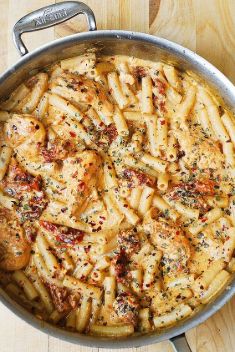 Chicken Mozzarella Pasta with Sun Dried Tomatoes - 30 Incredibly Good Recipes For Chicken Breasts