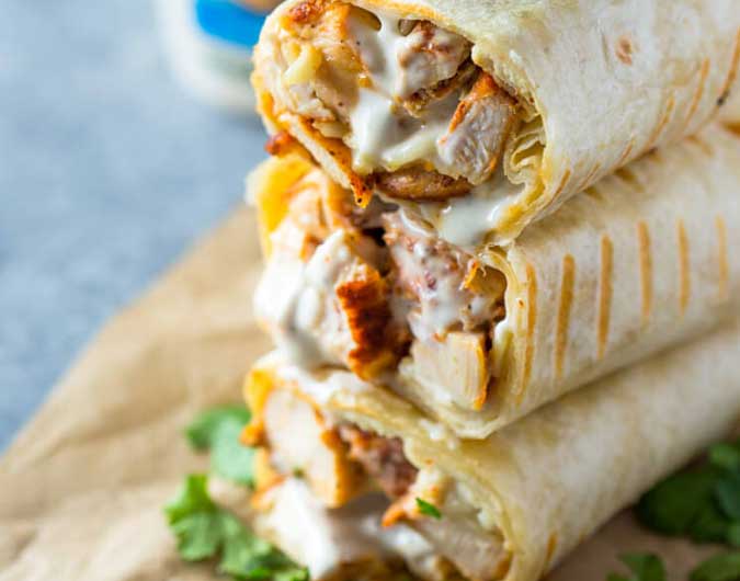 Chicken Ranch Wraps