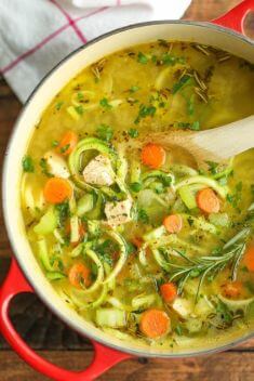 Chicken Zoodle Soup - 30 Best Keto Soups To Spice Up Your Cooking Time