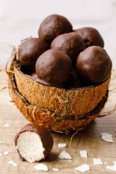 Chocolate Dipped Keto Coconut Fat Bombs - 25 Fat Bombs To Jazz Up Breakfast and Snack