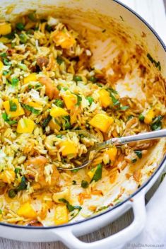 Coconut Cashew Curry Chicken and Rice with Mango - 30 “Must-Try” Recipes For Mango Chicken