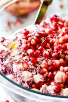 Cranberry Pomegranate Ambrosia Salad - Here Are What To Make with Pomegranate!