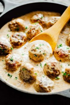 Creamy Cajun Chicken Meatballs - 30 Stunning Dishes Made with Chicken Meatballs