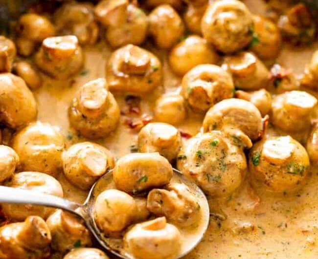 Creamy Garlic Mushroom