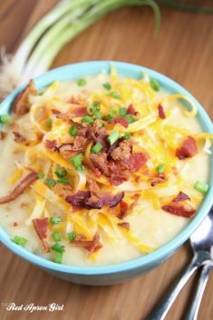 Creamy Potato Bacon Soup - 30 Cheese Soups To Get You Hooked
