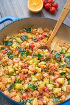 Creamy Shrimp and Zucchini Skillet - Here Are 30 Best Dishes Made with Zucchini