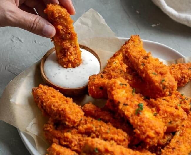 Crispy Baked Buffalo Tofu Wings
