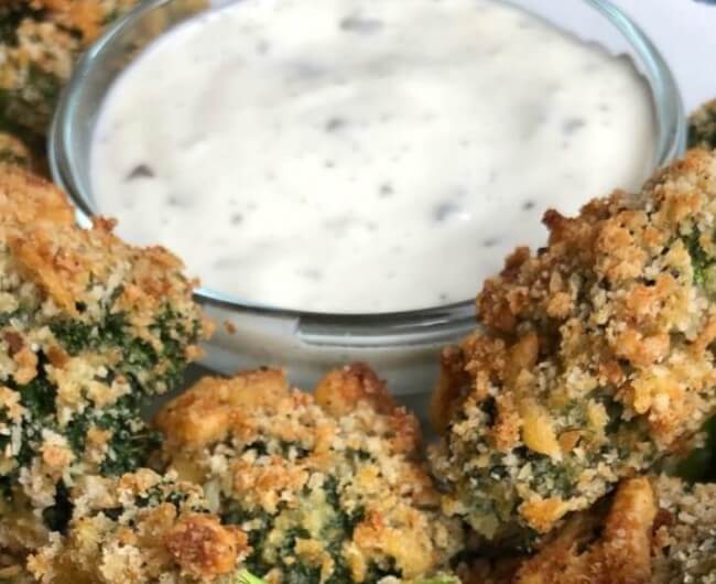 Crispy Cheese Baked Broccoli