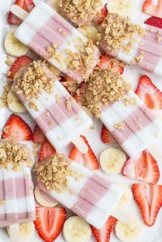 Dairy Free Strawberry Banana Smoothie Pops - 25 Easy And Healthy Strawberry Banana Recipes