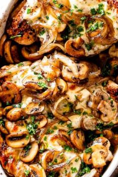 Easy Baked Cheesy Mushroom Chicken - 30 Incredibly Good Recipes For Chicken Breasts