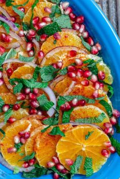 Easy Mediterranean Orange and Pomegranate Salad - Here Are What To Make with Pomegranate!
