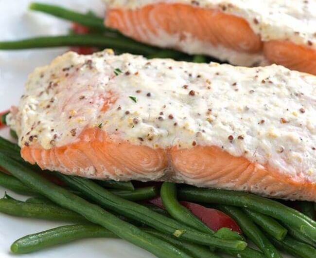 Easy Sour Cream Baked Salmon