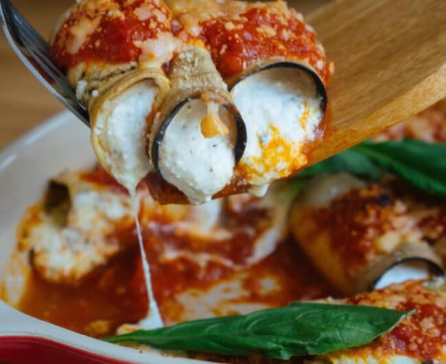 Eggplant Manicotti Italian