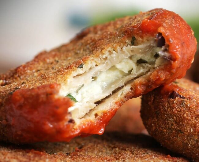 Eggplant Parmesan Bites