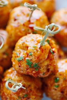Firecracker Chicken Meatballs - 30 Stunning Dishes Made with Chicken Meatballs