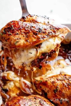 French Onion Stuffed Chicken Casserole - 30 Incredibly Good Recipes For Chicken Breasts