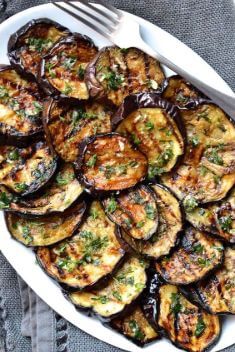 Garlic and Herb Grilled Eggplant - 30 Best Healthy Garlic Vegetable Dishes