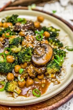 General Tso’s Broccoli Mushroom Stir Fry - 25 Appetizing Recipes For Mushroom Stir Fry