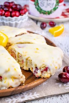 Glazed Cranberry Orange Scones - 30 Healthy And Delicious Breakfast Scones