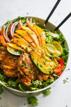 Grilled Sweet Chili Chicken and Mango Salad - 30 “Must-Try” Recipes For Mango Chicken