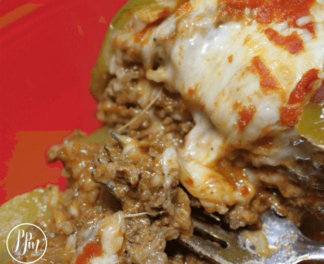 Ground Beef and Onion Stuffed Peppers