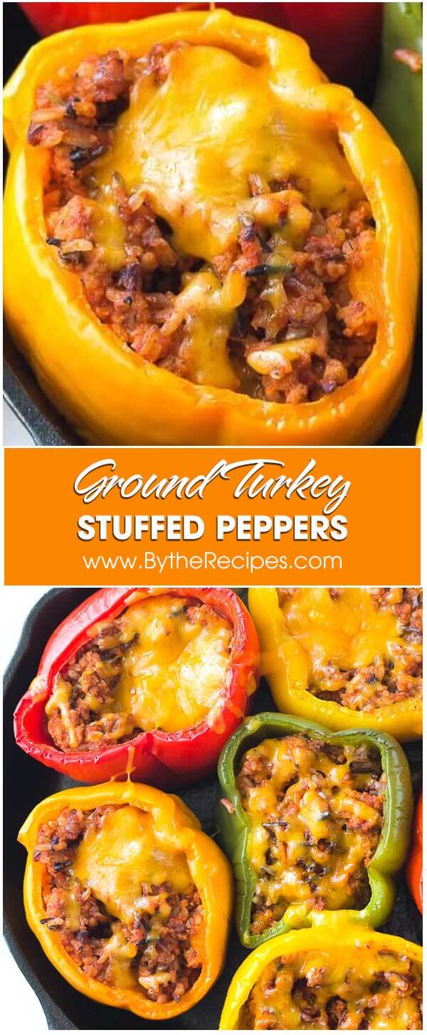 Ground Turkey Stuffed Peppers