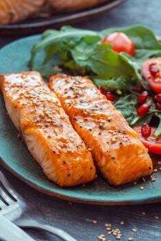Honey Glazed Air Fryer Salmon - 30 Easy Yet Incredibly Good Dinners