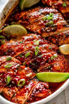 Honey Sriracha Baked Chicken Breasts - 30 Incredibly Good Recipes For Chicken Breasts